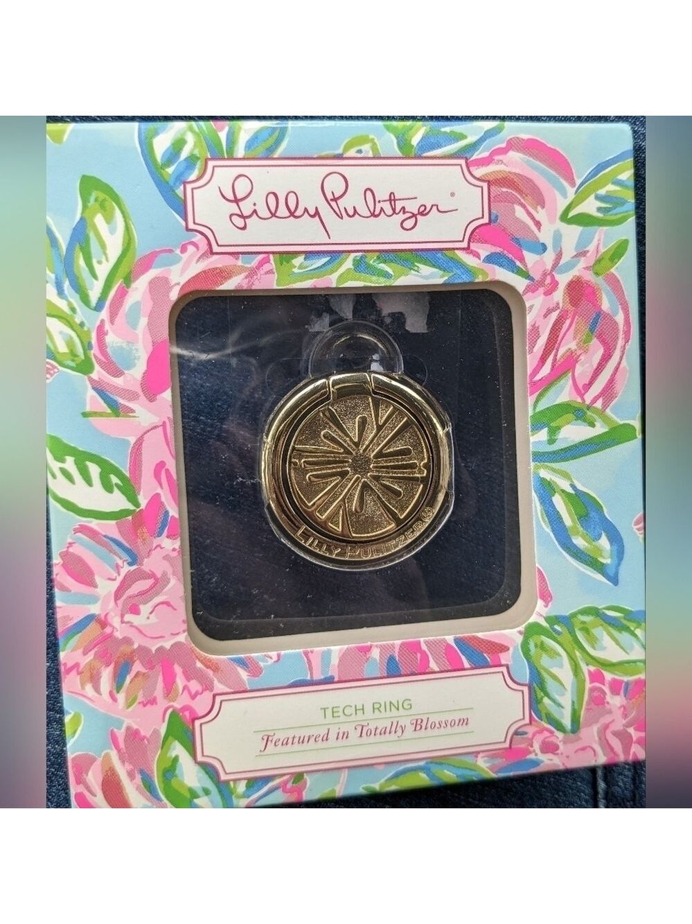 LILLY Pulitzer tech ring featured in totally blossom